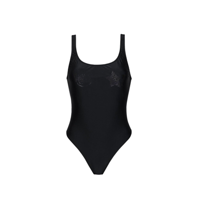 Chiara Ferragni Eyes Flirting Swimsuit In Black