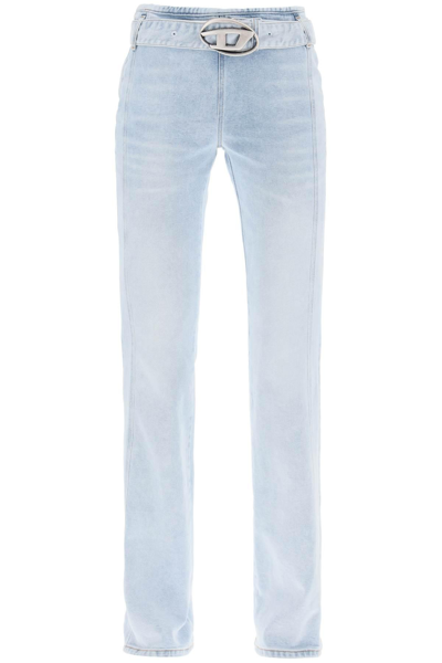 Diesel Flared Jeans With D-ebby In Light Blue