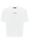 DSQUARED2 DSQUARED2 SLOUCH FIT T SHIRT WITH LOGO PRINT