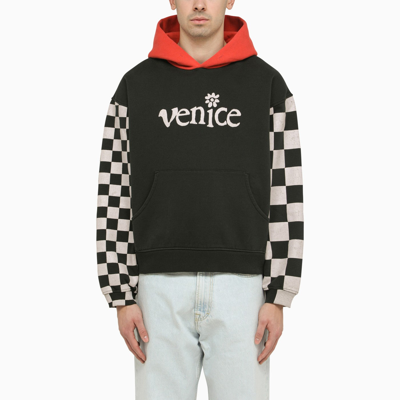 ERL ERL VENICE BLACK/WHITE HOODIE