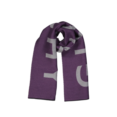 Givenchy Wool Logo Scarf In Purple