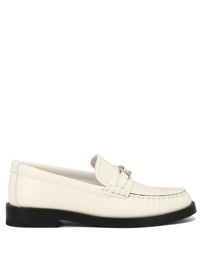 Jimmy Choo Addie Loafers In White