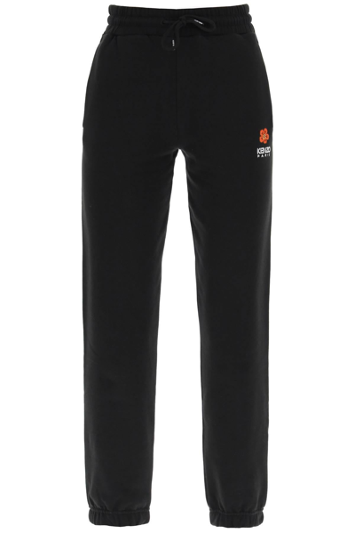 Kenzo Sporty Pants With Embroidery In Black