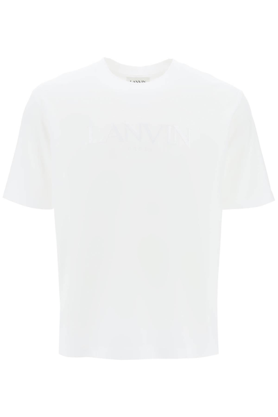 Lanvin Embroidered Logo T Shirt In Multi