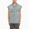 Martine Rose Men's Multi-pocket Denim Waistcoat