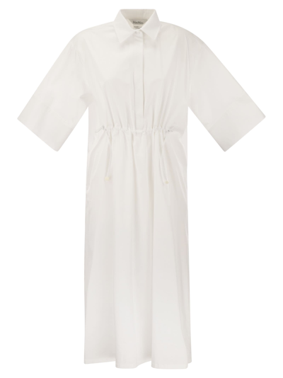 MAX MARA MAX MARA EULALIA LONG COTTON AND SILK CHEMISIER DRESS