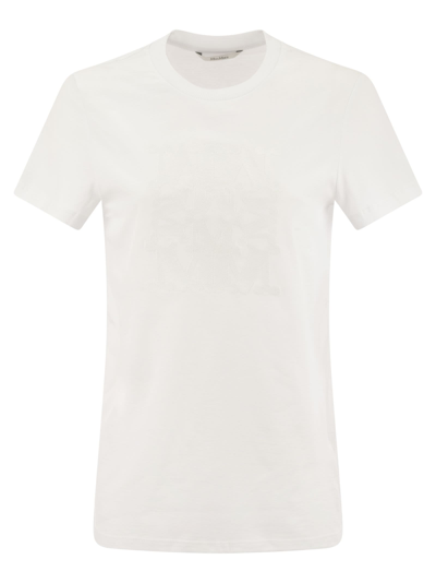 Max Mara Crew-neck T-shirt In White