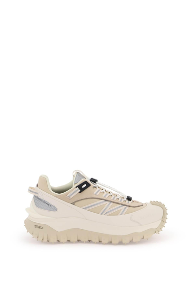 Moncler Trailgrip Sneakers In Beige/white