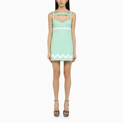 PATOU PATOU MINT GREEN COTTON MINI DRESS