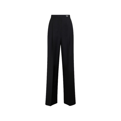 Prada Wool Pants In Black