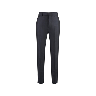 Prada Wool Trousers In Black