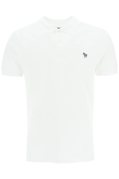 Ps By Paul Smith Ps Paul Smith Organic Cotton Slim Fit Polo Shirt In White