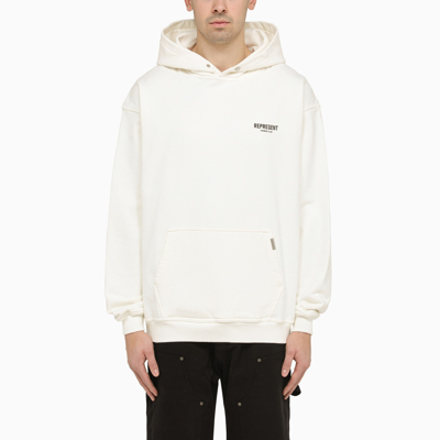 REPRESENT REPRESENT WHITE HOODIE WITH LOGO