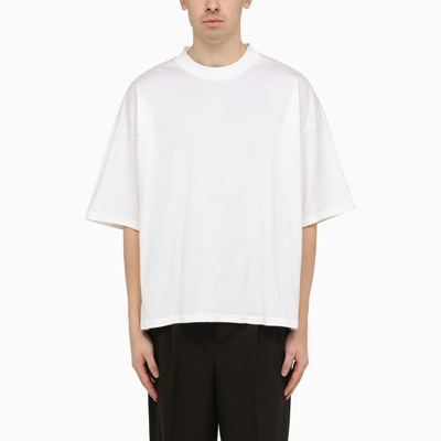 Studio Nicholson White Oversize Cotton T Shirt