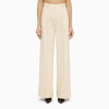 The Andamane Wide Wool-blend Pinstripe Trousers