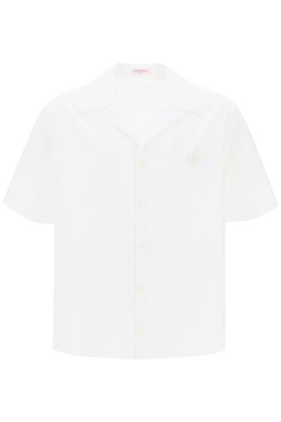 VALENTINO VALENTINO GARAVANI "V DETAIL BOWLING SHIRT WITH V