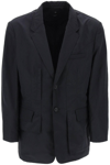Y-3 Crinkled Cotton-shell Blazer