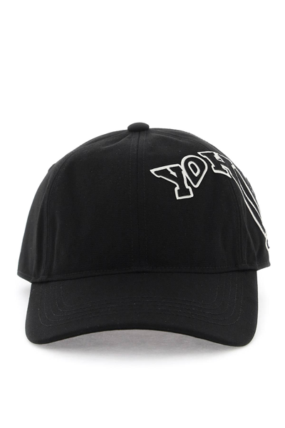 Y-3 Y 3 BASEBALL CAP WITH MORPHED LOGO PATCH