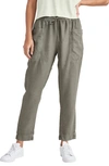 Splendid Women's Gia Drawstring Straight-leg Crop Pants In Soft Vob