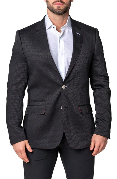 Maceoo Socrates Blue Black Sport Coat