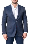 MACEOO MACEOO DESCARTES HULI BLUE SPORT COAT