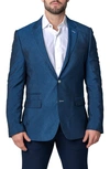 MACEOO SOCRATES LUXOR BLUE STRETCH SPORT COAT