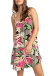 ROXY ROXY SPRING ADVENTURE FLORAL COVER-UP DRESS
