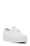 Keds Point 3 Platform Sneaker In White Leather