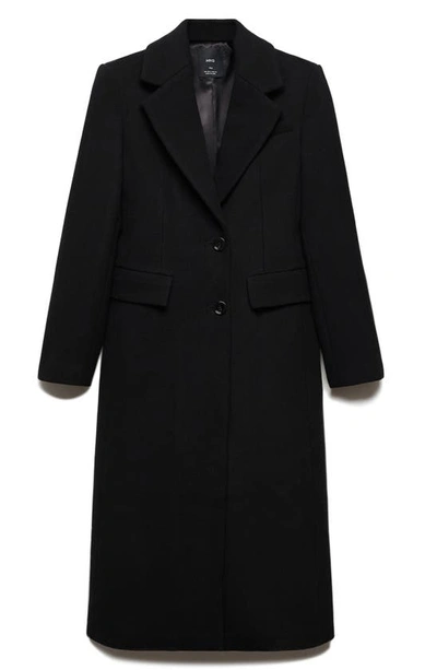Mango - Manteau Noir - Xxl - Femme In Black