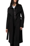 Soia & Kyo Modular Utility Trench Coat In Black