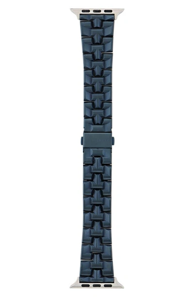 TED BAKER TED BAKER LONDON T-EMBOSSED SILICONE 22MM APPLE WATCH® WATCHBAND 