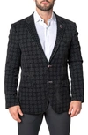 Maceoo Socrates Shadow Black Sport Coat In Black