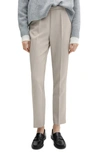 MANGO BELTED STRAIGHT LEG PANTS