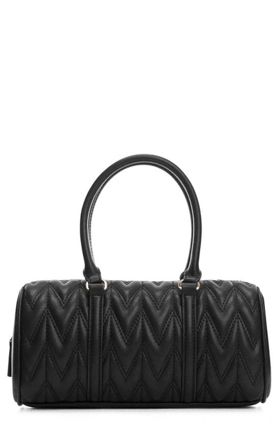 Mango Quilted Double Handle Crossbody Bag In Black