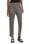 Mango Houndstooth Skinny Ankle Suit Pants In Blue