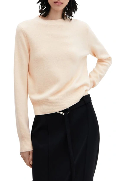 Mango Mulberry Silk Blend Knit Jersey Pale Pink