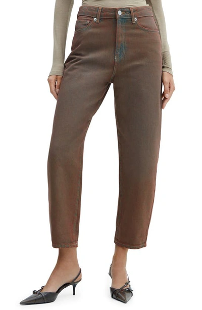 Mango Women's High-waist Slouchy Jeans In Brown