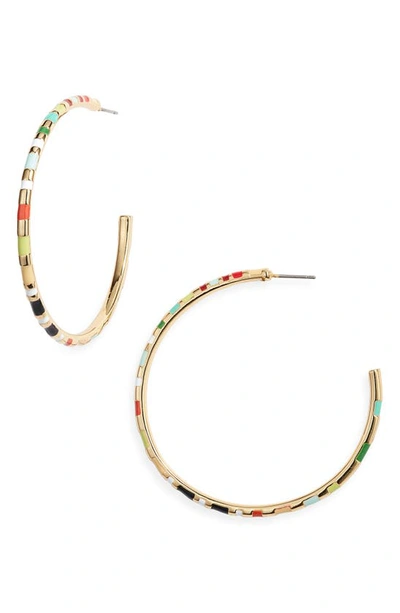 Roxanne Assoulin La Ponche Hoop Earrings In Rainbow