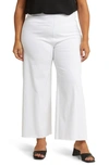Lyssé Erin High Waist Ponte Wide Leg Pants In White