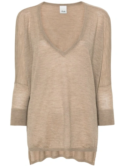 Allude Sweater In Brown
