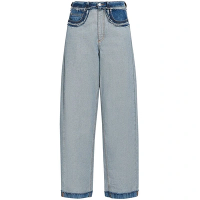 Marni Blue Inside-out Denim Carrot-fit Jeans