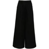 Max Mara Navigli High-rise Cotton Wide-leg Pants In Black