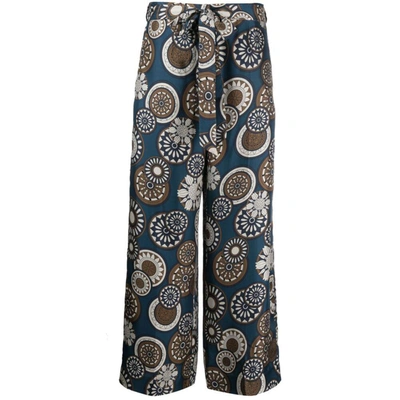 Max Mara Timeless Pants In Blue