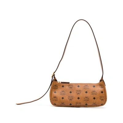 Mcm Bag With Logo In Brown/black