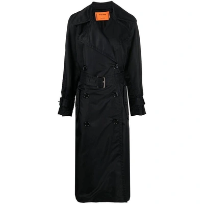 Meryll Rogge Belted Double-breasted Trench Coat In Black