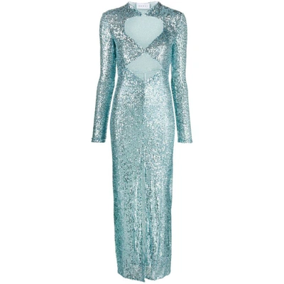 Nervi Sequin-embellished Cut-out Dress In Blue