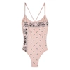 Palm Angels Paisley-print Swimsuit In Pink