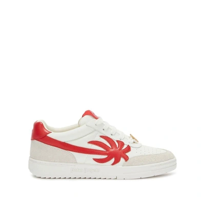 Palm Angels Sneakers In White/red