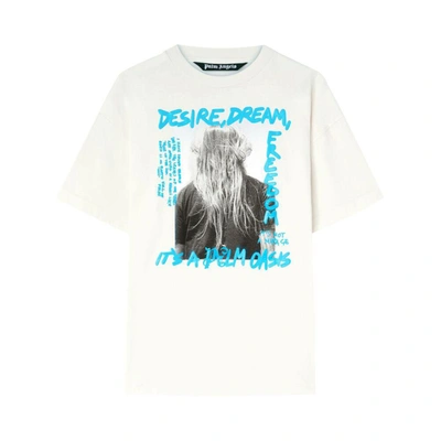 Palm Angels Oasis Cotton T-shirt In White