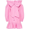 Patou Ruffled Detailing Belted Mini Dress In Pink